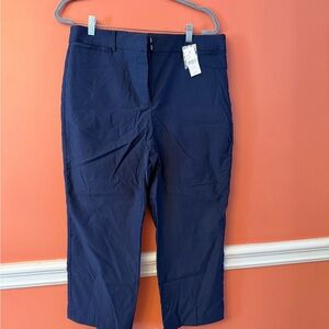 NWT Lane Bryant four season Slim Capri midrise pants, Deep Blue